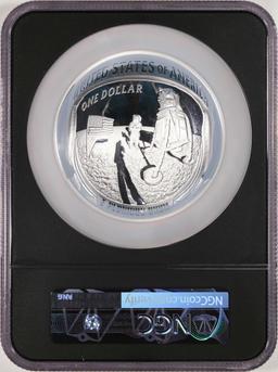 2019 $1 Proof Apollo 11th 50th Anniversary 5oz Silver Coin NGC PF70 Ultra Cameo Signed