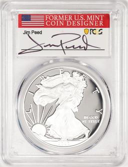 2020-W $1 Proof American Silver Eagle Coin PCGS PR70DCAM FDOI Jim Peed Signed