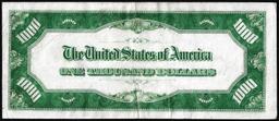 1934 $1,000 Federal Reserve Note Chicago Light Green Seal