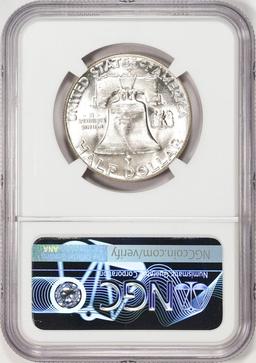 1957 Franklin Half Dollar Coin NGC MS64 FBL