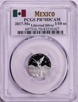 2017-Mo Mexico Proof 1/10 oz Silver Libertad Coin PCGS PR70DCAM