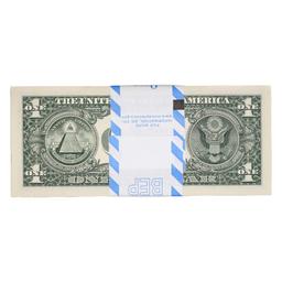 Pack of (100) Consecutive 2017 $1 Federal Reserve STAR Notes Dallas