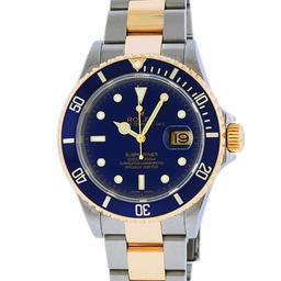 Rolex Mens Two Tone Submariner Wristwatch