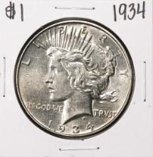 1934 $1 Peace Silver Dollar Coin