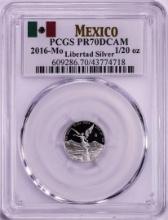 2016-Mo Mexico Proof 1/20 oz Silver Libertad Coin PCGS PR70DCAM