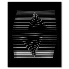 Victor Vasarely (1908-1997) "Ilile - II De La Serie Ondulatoires" Print Mixed Media