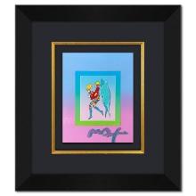 Peter Max "Tip Toe Floating" Original Mixed Media on Paper