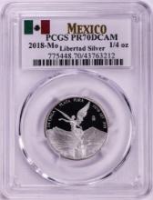 2018-Mo Mexico Proof 1/4 oz Silver Libertad Coin PCGS PR70DCAM