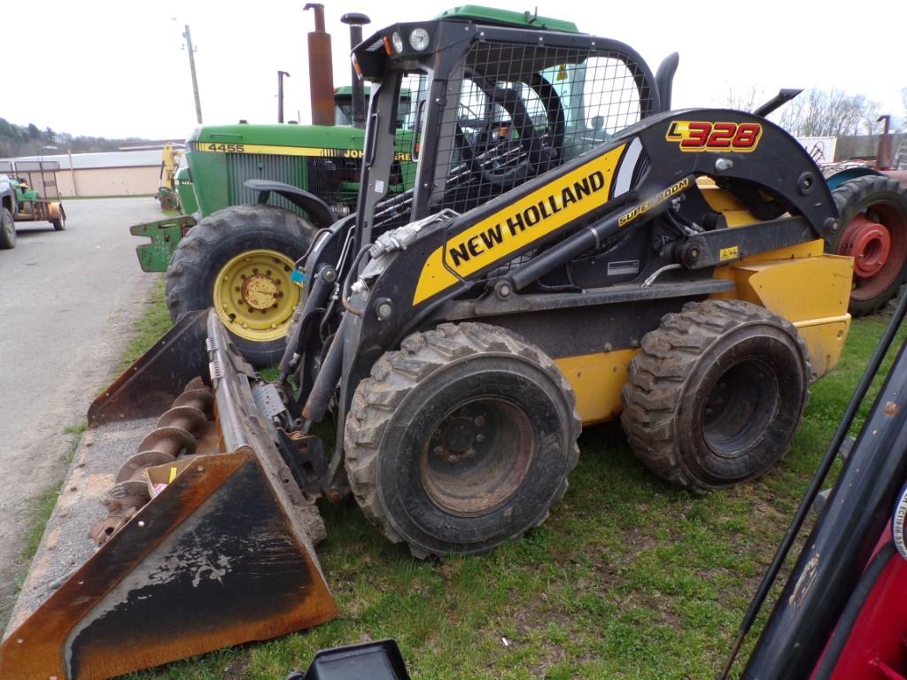 2020 New Holland L-328 Skid Steer Loader, Aux. Hydraulics, Hydraulic Blet C