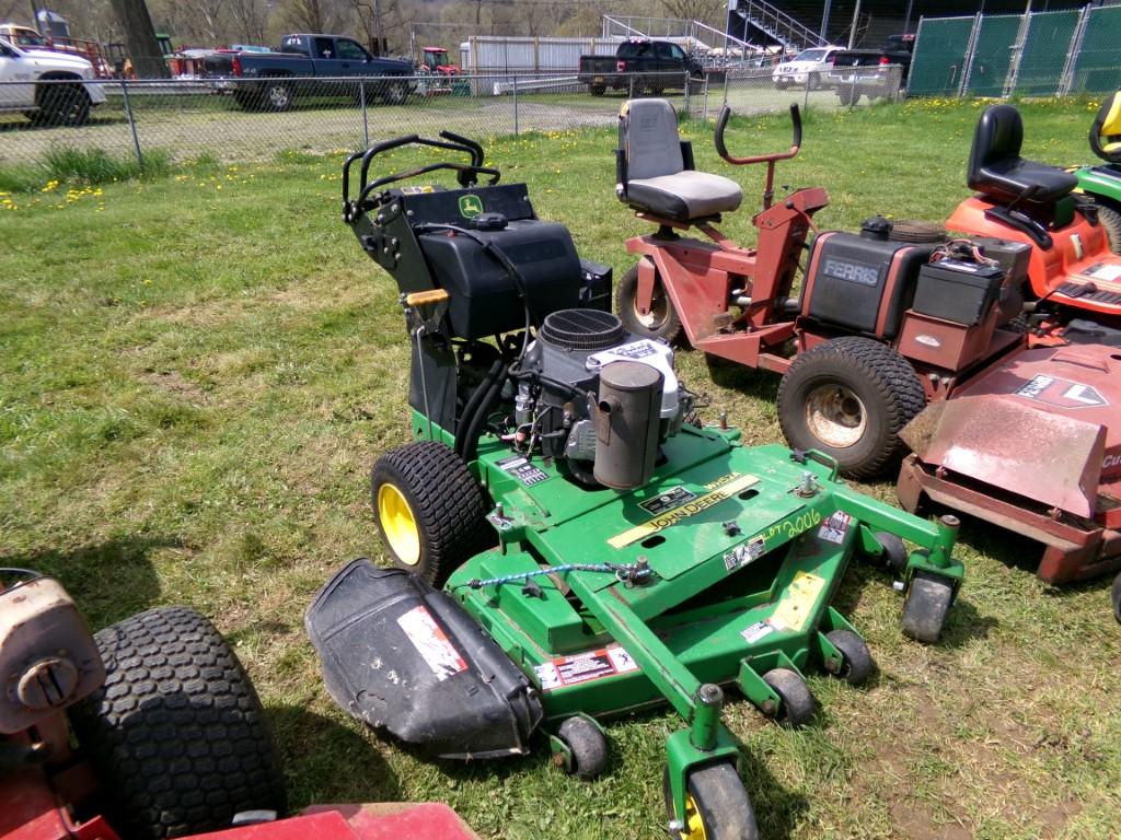 JD WH52A Walk-Behind Mower w/52 Deck, 20 HP Kawasaki Eng, 1677 Hrs, Ser # 0