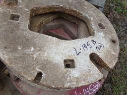 (2) IH White Rear Wheel Weights  (2 x Bid Price)  (145B)