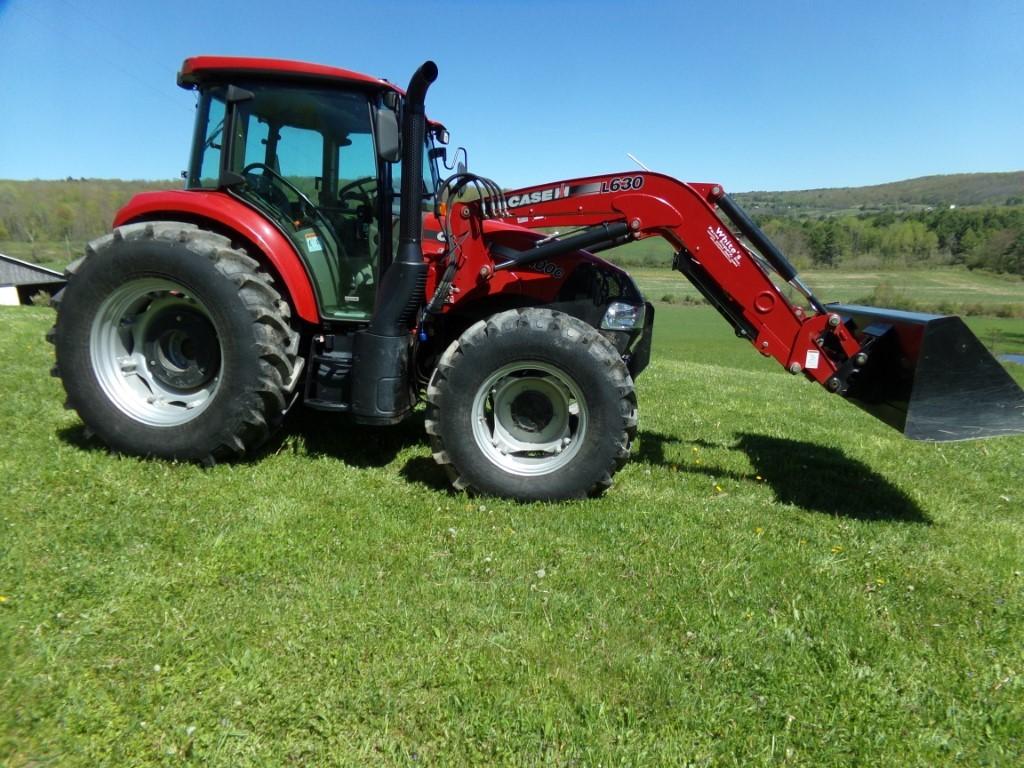 Case IH Farmall 100C, Diesel, 4WD, Full Cab, With L630 Loader, With 84'' Qu