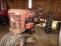 Farmall H Tractor, NFE, McCormick Hyd Fold-Down 7' Sickle Bar Mower, Wheel