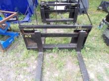 New, AGT Skid Steer Mount Pallet Forks, 48''