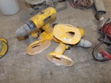 (4) 18 Volt, Dewalt Drills, Old-Style, No Batteries, No Chargers (Front Gar