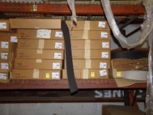 (12) Boxes of Vinyl Toe/Baseboard, ''Burnt Umber'', Dark Gray-Almost Black