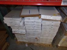 Pallet of Mixed Vinyl Flooring, 12'' X 24'' Lt Grey and Slightly Darker Gre