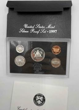 1997 & 1999 US Silver Proof Sets in Original Packaging.