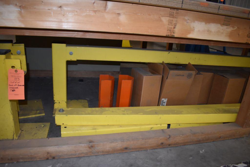 FORKLIFT BARRICADES - LARGE ASSORTMENT UNDER TABLE