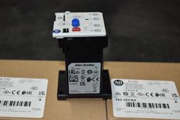 (2) ALLEN-BRADLEY OVERLOAD RELAY, CAT NO. 193-1EFKZ,