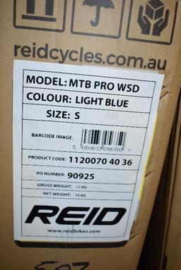 REID BIKE: LIGHT BLUE, MODEL MTB PRO WSD, SIZE S,