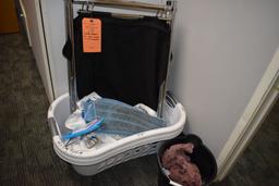 CLOTHES BASKETS, PAIL/RAGS, TOWELS AND CLOTHES HAMPER