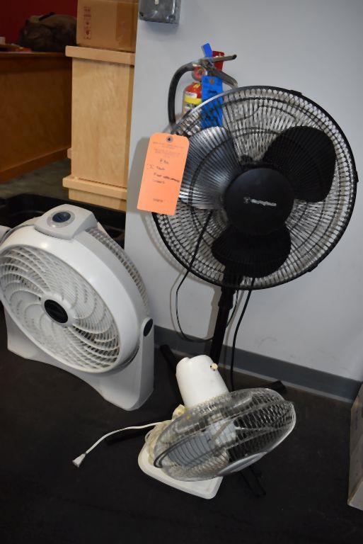 (3) FANS; FLOOR WESTINGHOUSE AND (2) LASKOS