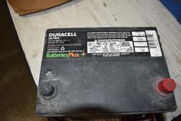 USED DURACEL ULTRA CAR BATTER GROUP #85 WITH SET OF