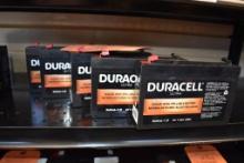 (5) DURACELL SEALED BATTERIES, 6V, PART #DURA6-7.2F