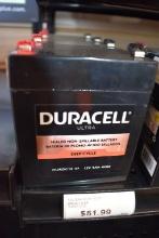 (4) DURACELL SEALED BATTERIES, DURA12-5F