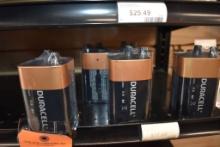 (5) DURACELL 6V ALKALINE BATTERIES