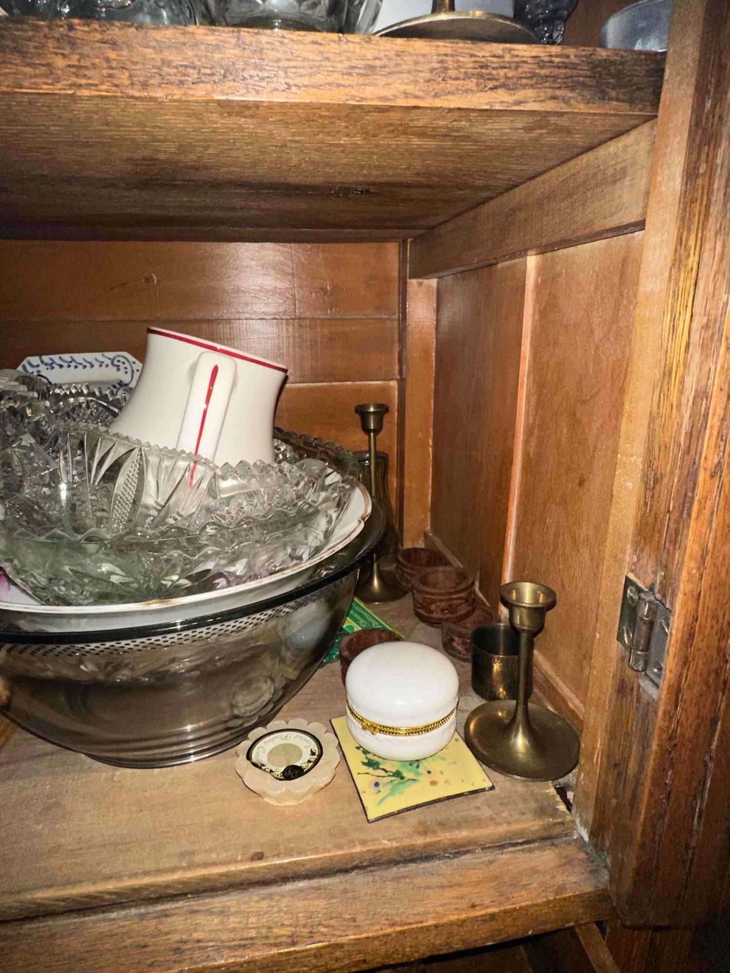 CHINA CABINET SHELF CONTENTS