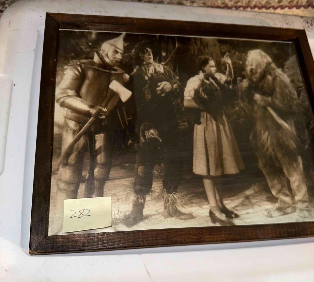 VINTAGE FRAMED WIZARD OF OZ PHOTO