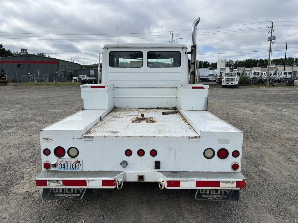 1997 Freightliner FL50 Crew Cab Flatbed Truck