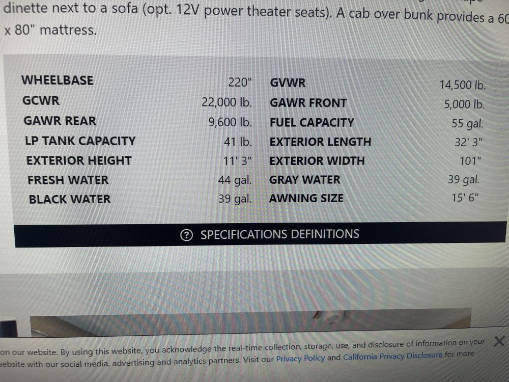 2023 Ford F450 Forester motor home