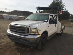 2002 Ford F550 Super Duty Flatbed Truck,