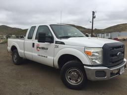 2013 Ford F250 Extended Cab Pickup,