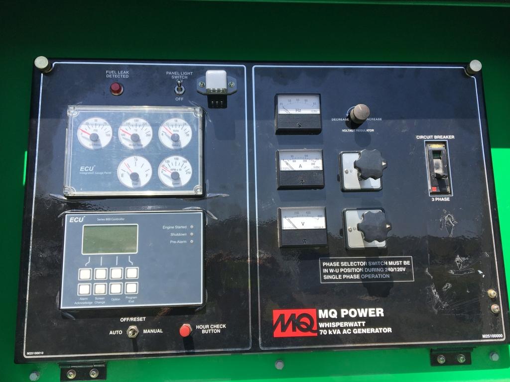 2018 Multiquip DCA70SSJU4I 70KW Generator,