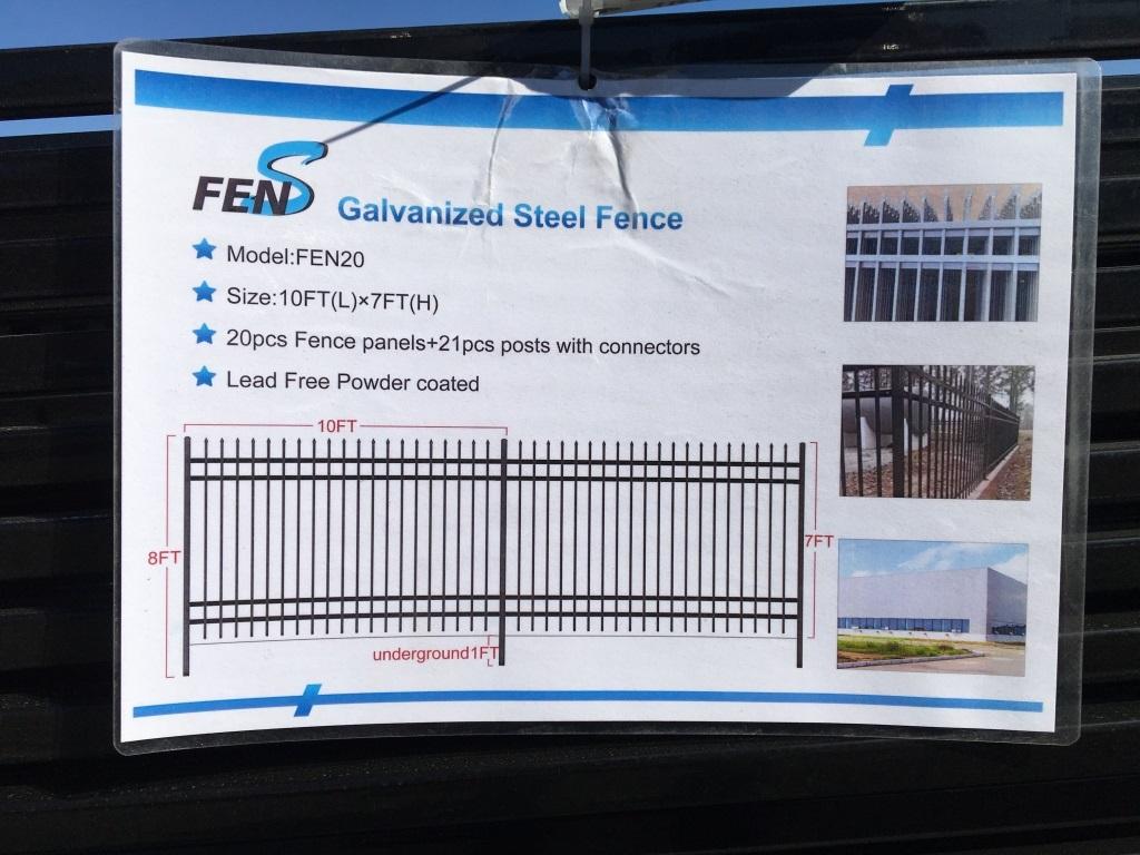 (20) Unused FenS FEN20 7ft x 10ft Galvanized Steel