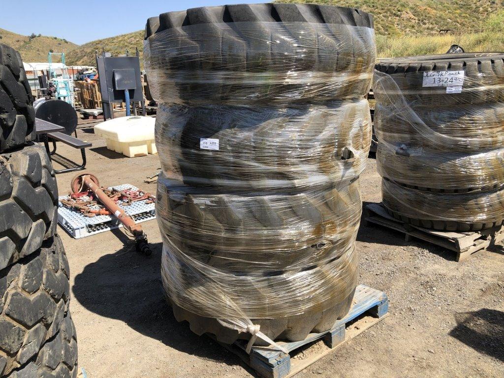 (4) Misc 17.5-25 Tires & Rims,