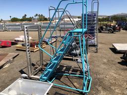 6ft Warehouse Stair/Ladder, Rolling Rack,