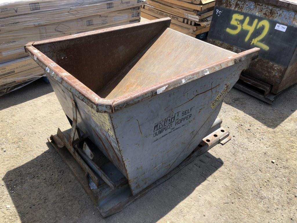 34in x 48in x 24in Metal Debris Dump Bin