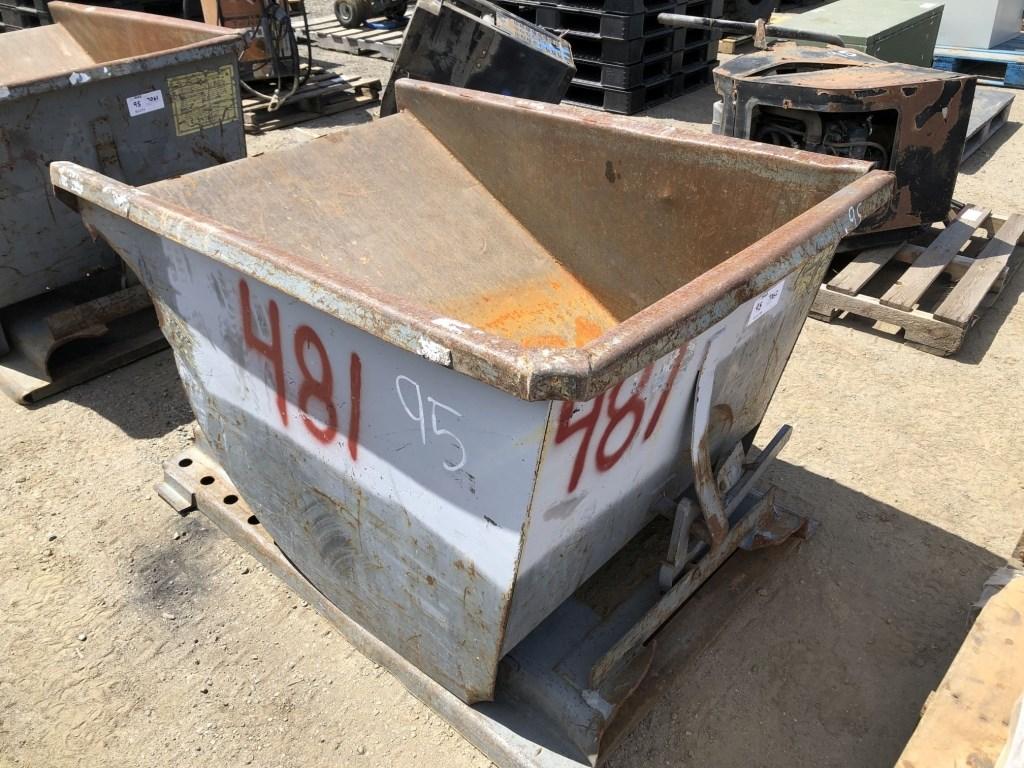 34in x 48in x 24in Metal Debris Dump Bin