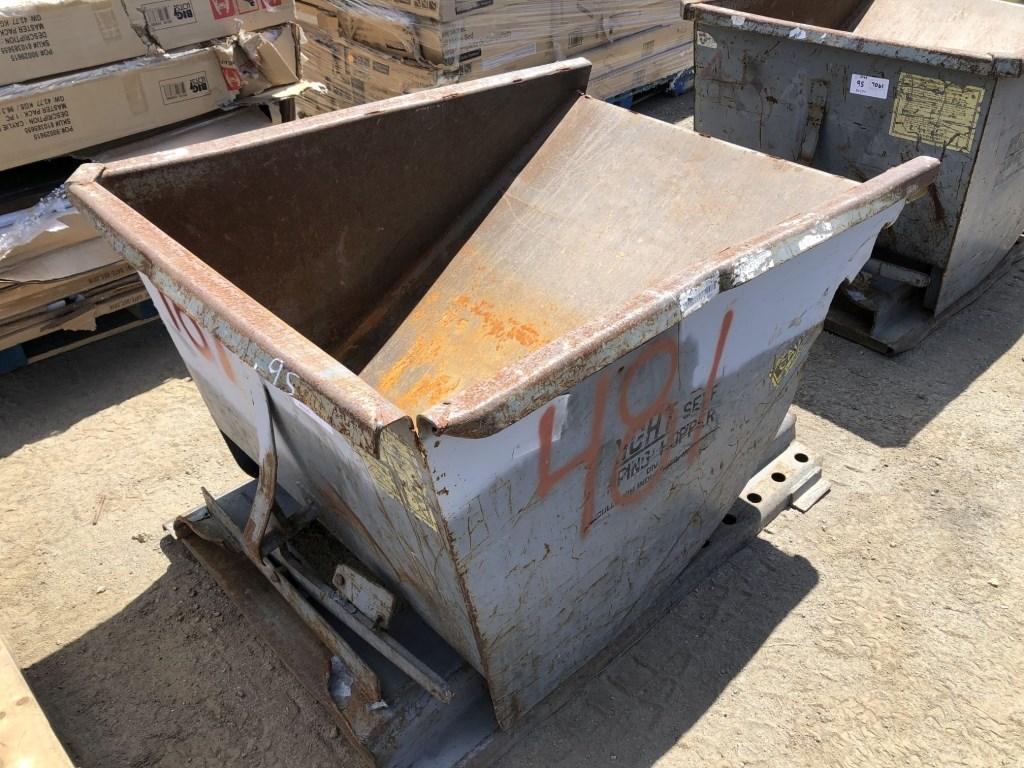 34in x 48in x 24in Metal Debris Dump Bin