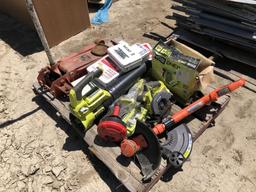 Pallet of Misc Items, Including String Trimmer,