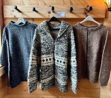 Womens Cozy Knit Sweater Trio