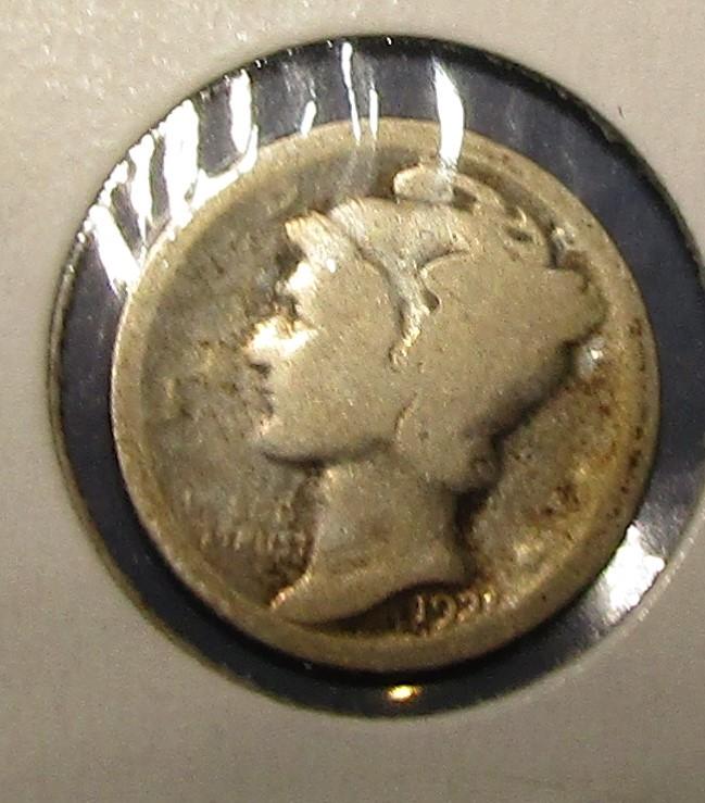 1921 MERCURY DIME