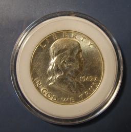 1949 FRANKLIN HALF DOLLAR AU-58 (ENCAPSULATED)