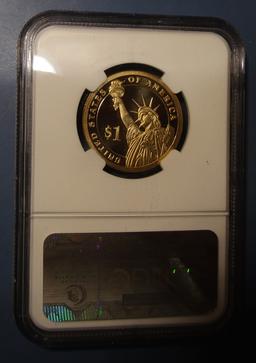 2009-S JOHN TYLER DOLLAR NGC PF-69 ULTRA CAMEO