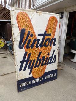 Vinton Hybrids Vinton, IA Embossed Sign